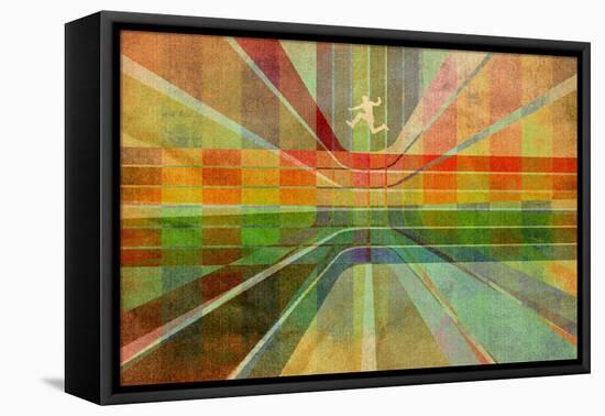 Maze Running-null-Framed Stretched Canvas