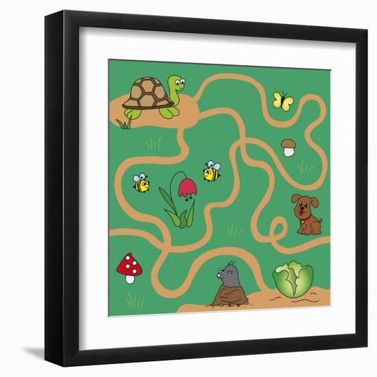 Maze-millaus-Framed Art Print