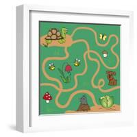 Maze-millaus-Framed Art Print