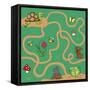 Maze-millaus-Framed Stretched Canvas