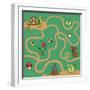 Maze-millaus-Framed Art Print