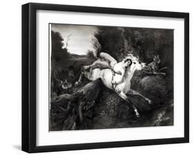 Mazeppa, 1826-Horace Vernet-Framed Giclee Print