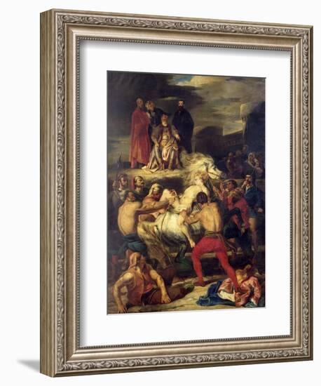 Mazeppa, 1827-Louis Boulanger-Framed Giclee Print