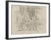 Mazeppa attaché sur la croupe d'un cheval sauvage-Eugene Delacroix-Framed Giclee Print