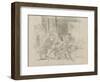 Mazeppa attaché sur la croupe d'un cheval sauvage-Eugene Delacroix-Framed Giclee Print