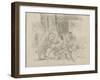 Mazeppa attaché sur la croupe d'un cheval sauvage-Eugene Delacroix-Framed Giclee Print