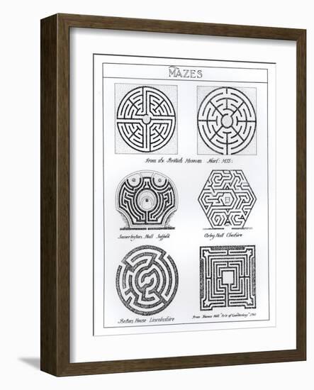 Mazes, circa 1900-Harry Inigo Triggs-Framed Giclee Print