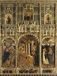 Polyptych with Annunciation and Saints into Aedicule of Gagini's School-Mazone Giovanni-Framed Giclee Print