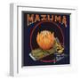 Mazuma Brand - California - Citrus Crate Label-Lantern Press-Framed Art Print