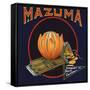 Mazuma Brand - California - Citrus Crate Label-Lantern Press-Framed Stretched Canvas