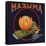 Mazuma Brand - California - Citrus Crate Label-Lantern Press-Framed Stretched Canvas