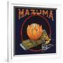 Mazuma Brand - California - Citrus Crate Label-Lantern Press-Framed Art Print