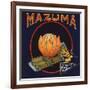 Mazuma Brand - California - Citrus Crate Label-Lantern Press-Framed Art Print