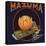 Mazuma Brand - California - Citrus Crate Label-Lantern Press-Stretched Canvas