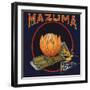 Mazuma Brand - California - Citrus Crate Label-Lantern Press-Framed Art Print