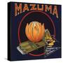 Mazuma Brand - California - Citrus Crate Label-Lantern Press-Stretched Canvas