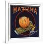 Mazuma Brand - California - Citrus Crate Label-Lantern Press-Framed Art Print