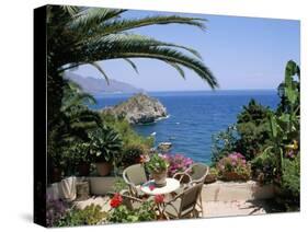 Mazzaro Beach, Taormina, Island of Sicily, Italy, Mediterranean-J Lightfoot-Stretched Canvas