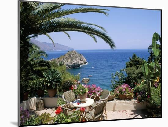 Mazzaro Beach, Taormina, Island of Sicily, Italy, Mediterranean-J Lightfoot-Mounted Photographic Print