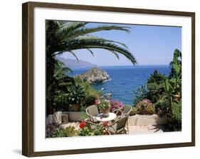 Mazzaro Beach, Taormina, Island of Sicily, Italy, Mediterranean-J Lightfoot-Framed Photographic Print