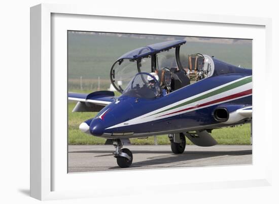 Mb-339A-Pan of the Frecce Tricolori Italian Aerobatic Team-null-Framed Photographic Print