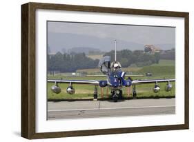 Mb-339A-Pan of the Frecce Tricolori Italian Aerobatic Team-null-Framed Photographic Print