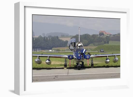 Mb-339A-Pan of the Frecce Tricolori Italian Aerobatic Team-null-Framed Photographic Print