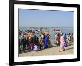 Mbour Fish Market, Mbour, Senegal, West Africa, Africa-Robert Harding-Framed Photographic Print