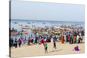 Mbour Fishing Harbour on the Petite Cote (Small Coast), Senegal, West Africa, Africa-Bruno Morandi-Stretched Canvas