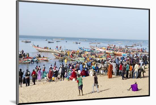 Mbour Fishing Harbour on the Petite Cote (Small Coast), Senegal, West Africa, Africa-Bruno Morandi-Mounted Photographic Print