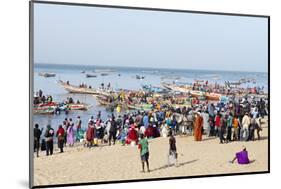 Mbour Fishing Harbour on the Petite Cote (Small Coast), Senegal, West Africa, Africa-Bruno Morandi-Mounted Photographic Print