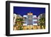 Mc Alpin Hotel on Ocean Drive in the Art Deco District of South Miami Beach in Miami, Florida, USA-null-Framed Art Print