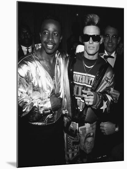 Mc Hammer and Vanilla Ice Attending the Grammy Awards-null-Mounted Premium Photographic Print