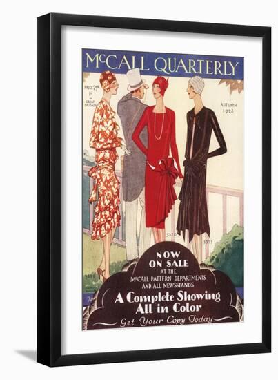 McCall Quarterly, Womens Art Deco, USA, 1920-null-Framed Giclee Print