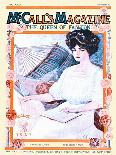 1915 McCall's Magazine-Stylish Woman At The Front Door-McCalls-Art Print