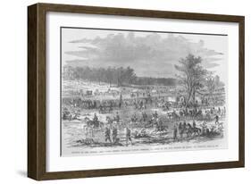Mcclellan's Troops Advance Toward Yorktown-Frank Leslie-Framed Art Print