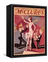 McClures, Trombones Saxophones Instruments Singers Magazine, USA, 1920-null-Framed Stretched Canvas
