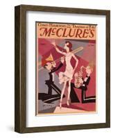 McClures, Trombones Saxophones Instruments Singers Magazine, USA, 1920-null-Framed Giclee Print