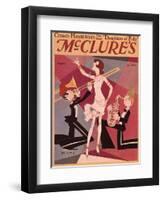 McClures, Trombones Saxophones Instruments Singers Magazine, USA, 1920-null-Framed Giclee Print