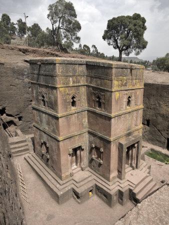 Rock-Hewn Church of Bet Giyorgis, in Lalibela, Ethiopia