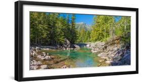 Mcdonald Creek Along Going-To-The-Sun Road at Us Glacier National Park, Montana, USA-null-Framed Photographic Print