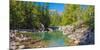 Mcdonald Creek Along Going-To-The-Sun Road at Us Glacier National Park, Montana, USA-null-Mounted Photographic Print