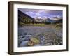 Mcdonald Creek and Garden Wall in Glacier National Park, Montana, USA-Chuck Haney-Framed Photographic Print