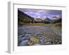 Mcdonald Creek and Garden Wall in Glacier National Park, Montana, USA-Chuck Haney-Framed Photographic Print