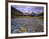 Mcdonald Creek and Garden Wall in Glacier National Park, Montana, USA-Chuck Haney-Framed Photographic Print
