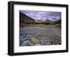 Mcdonald Creek and Garden Wall in Glacier National Park, Montana, USA-Chuck Haney-Framed Photographic Print