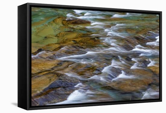 Mcdonald Creek in Spring in Glacier National Park, Montana, Usa-Chuck Haney-Framed Stretched Canvas