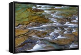 Mcdonald Creek in Spring in Glacier National Park, Montana, Usa-Chuck Haney-Framed Stretched Canvas