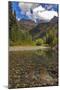 McDonald Creek with Garden Wall in early autumn in Glacier National Park, Montana, USA-Chuck Haney-Mounted Photographic Print