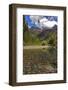 McDonald Creek with Garden Wall in early autumn in Glacier National Park, Montana, USA-Chuck Haney-Framed Photographic Print